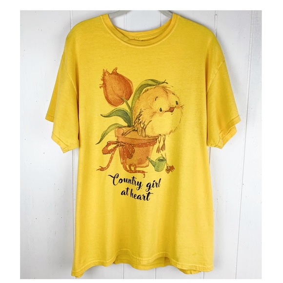 Vintage Country Girl At Heart Tee - Picture 1 of 4